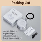 Glowora Magnetic Selfie Light – Portable Rechargeable Phone Light for Selfies, Videos & Calls